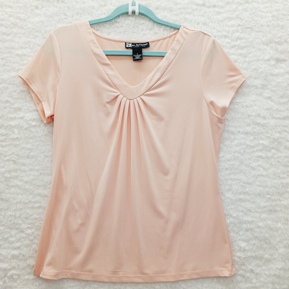 Blouse T-Shirt Top Peach Whimsycore Office Siren Academia Classic Fairy Size L